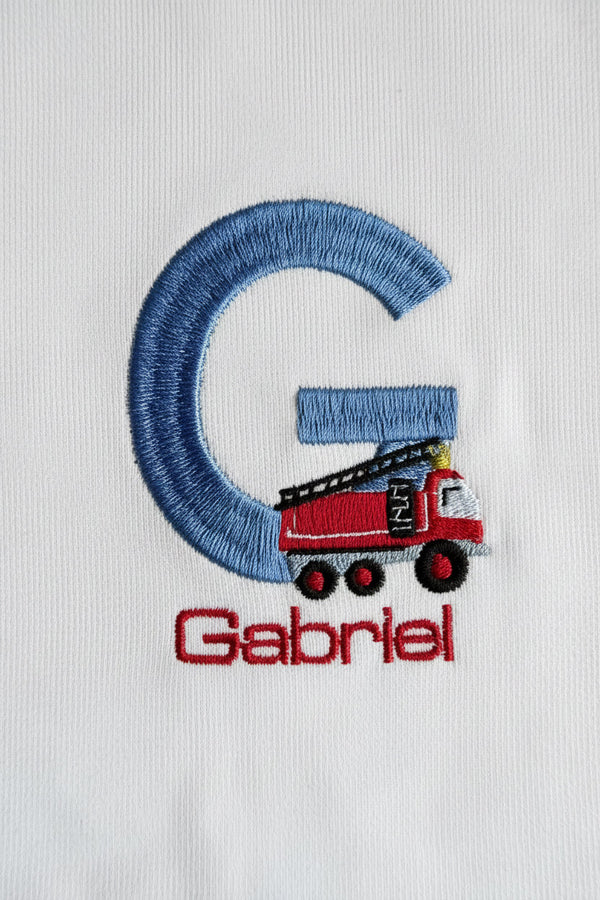 Name Initial - Firetruck