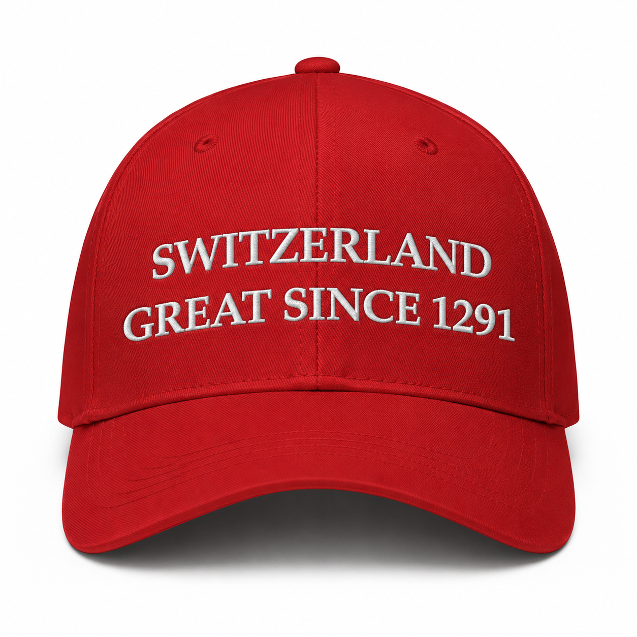 Switzerland Great Since 1291 – Bestickte Red Cap (Limitiert)